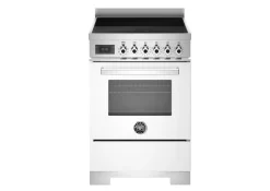 Induktionsspis Professional, 60 cm, 4 zoner, 1 ugn, Vit - Bertazzoni