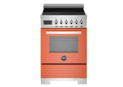 Induktionsspis Professional, 60 cm, 4 zoner, 1 ugn, Orange - Bertazzoni