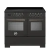 Induktionsspis Professional, 100 cm, 5 zoner, 2 ugnar, Carbonio - Bertazzoni