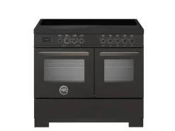 Induktionsspis Professional, 100 cm, 5 zoner, 2 ugnar, Carbonio - Bertazzoni