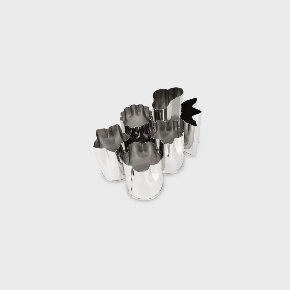 Japanska grönsaksutstickare, 6-pack, Small - Queen Rose