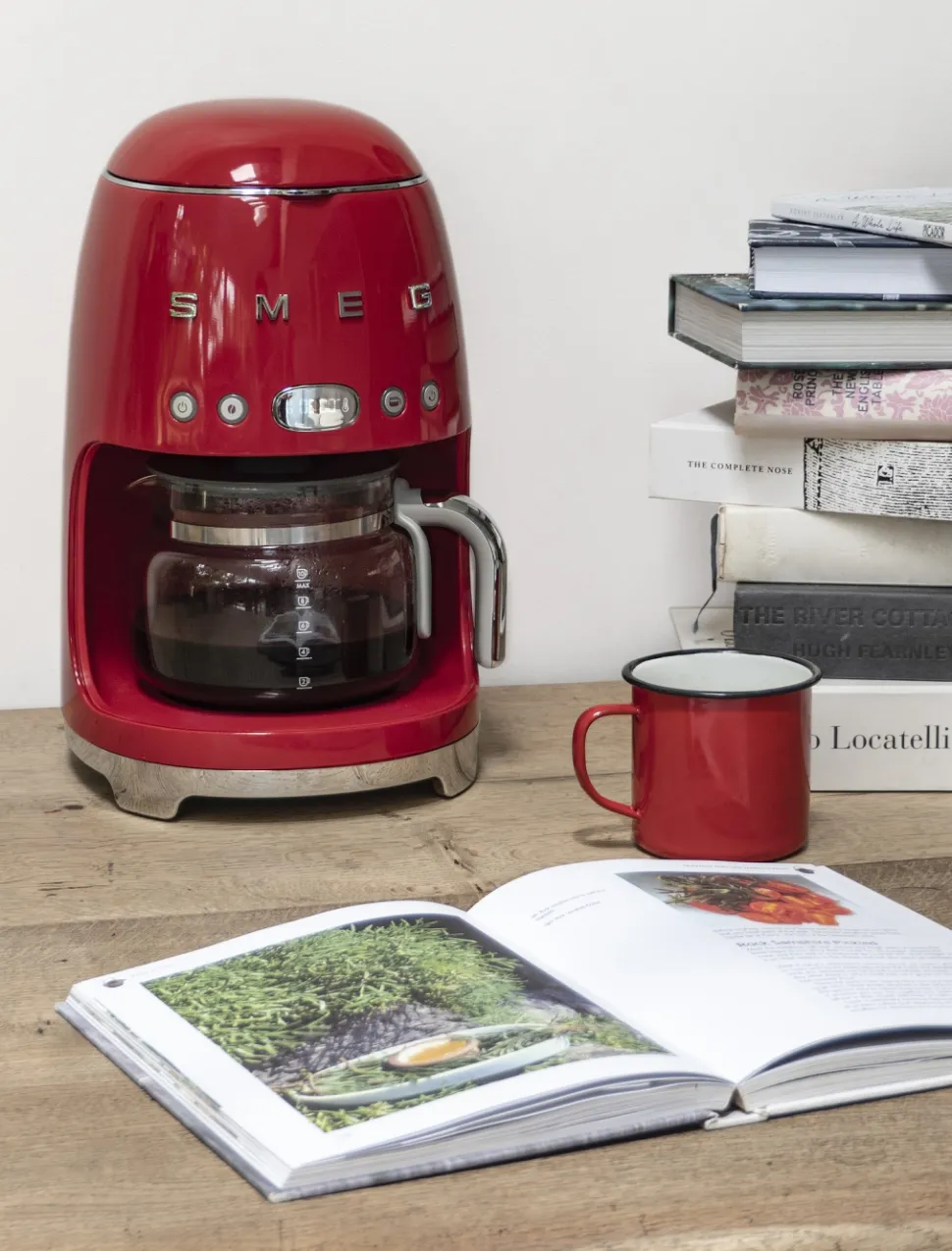 Kaffebryggare, Röd - Smeg