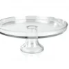 Kakfat på fot i glas, 32cm ø