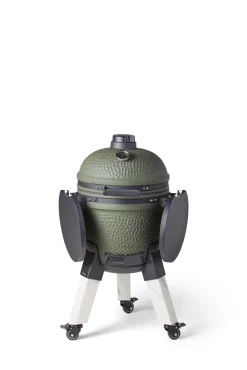 Kamadogrill inklusive benfäste, aluminiumben (marmorimitation) med hjul och sidobord - Moddern