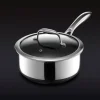 Kastrull med glaslock, nonstick, 2,8 L - Hexclad