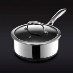 Kastrull med glaslock, nonstick, 2,8 L - Hexclad