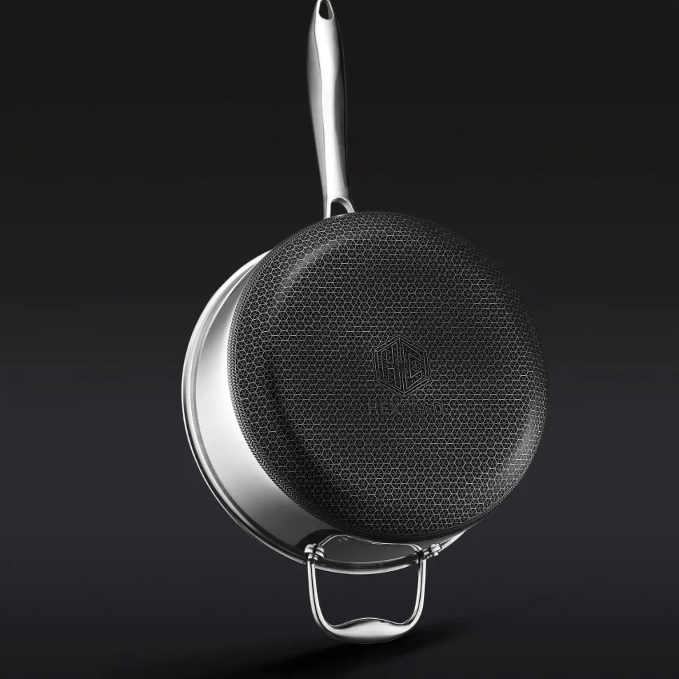 Kastrull med glaslock, nonstick, 4,7 L - Hexclad