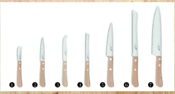 Knivblock med 7 knivar - Déglon