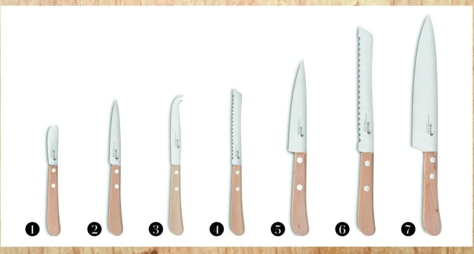Knivblock med 7 knivar - Déglon