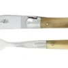 Kniv och gaffel, handtag av Ljust Horn, blank, Tradition - Forge de Laguiole