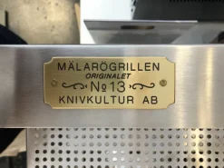 Kolgrill, rostfritt stål - Mälarögrillen