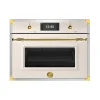 Kombiugn med mikro Heritage, TFT-display, Elfenbensvit/guld, - Bertazzoni