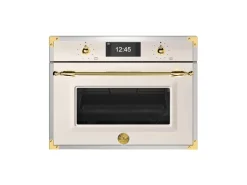 Kombiugn med mikro Heritage, TFT-display, Elfenbensvit/guld, - Bertazzoni