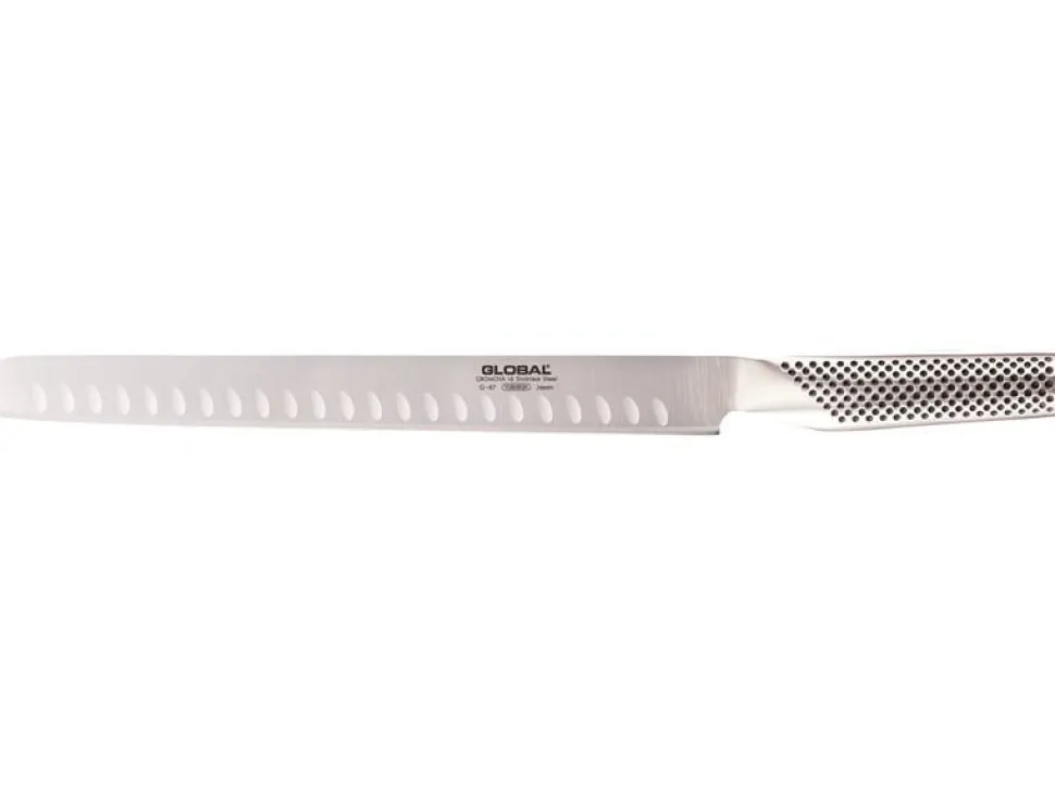Lax- och skinkkniv G-87, Olivslipad, 27 cm - Global