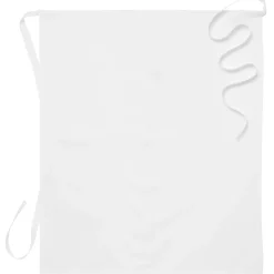 Midjeförkläde 75x85cm, 100% bomull, vitt - Segers