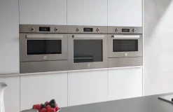 Mikrovågsugn Modern, Inbyggnad med LED-display, 38 cm, Rostfri - Bertazzoni