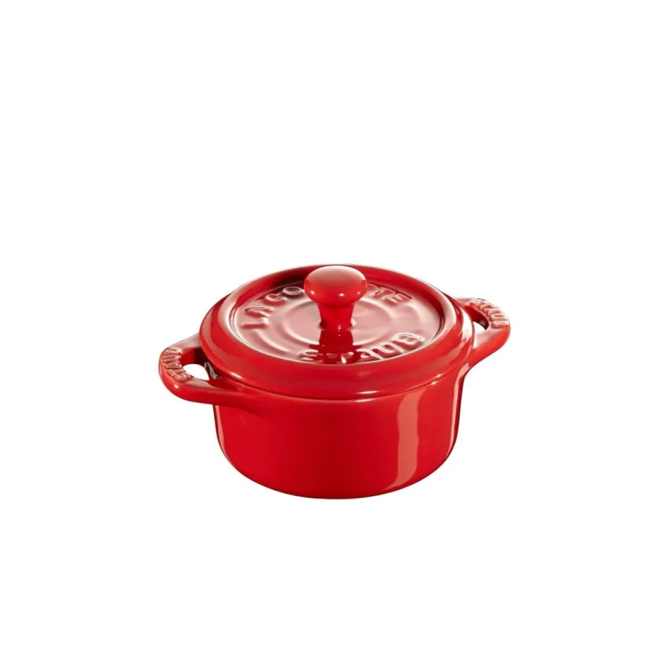 Minigryta i stengods, 10cm, Röd - Staub
