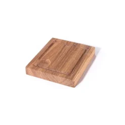 Mini planksteksbräda, oljad bok, 14x12x2 cm (kan stoppas i ugnen) - AT-Line