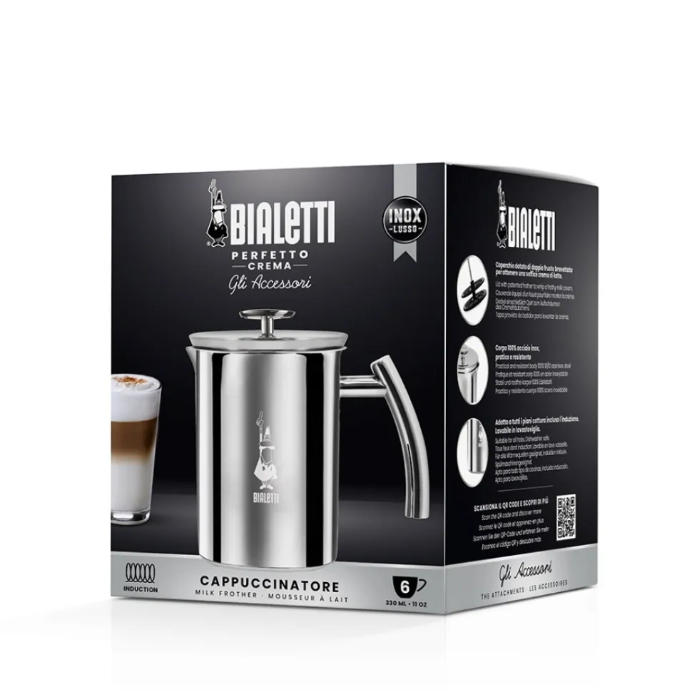 Mjölkskummare induktion 1000, 6 koppar - Bialetti