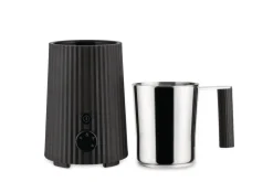 Mjölkskummare, Plissé, Svart - Alessi