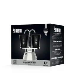 Moka Express Induction, mokabryggare och två koppar - Bialetti