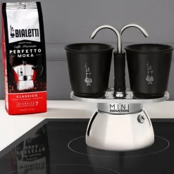 Moka Express Induction, mokabryggare och två koppar - Bialetti