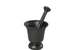 Mortel med fot 11,5 cm hög, gjutjärn