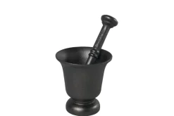 Mortel med fot 11,5 cm hög, gjutjärn