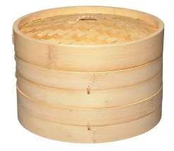 Ångkokare i bambu, 25 cm - Kitchen Craft