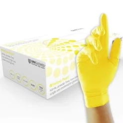 Nitrilhandske, gul, 100-pack - Unigloves