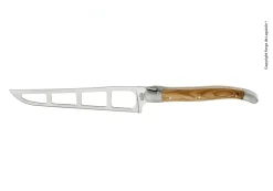 Ostkniv, handtag av Oliv, blank, R. Barthélemy - Forge de Laguiole