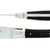 Ost-set, Handtag av Mörkt Horn, blank, Tradition - Forge de Laguiole