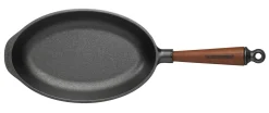 Oval stekpanna med trähandtag - Skeppshult