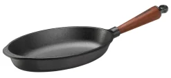 Oval stekpanna med trähandtag - Skeppshult