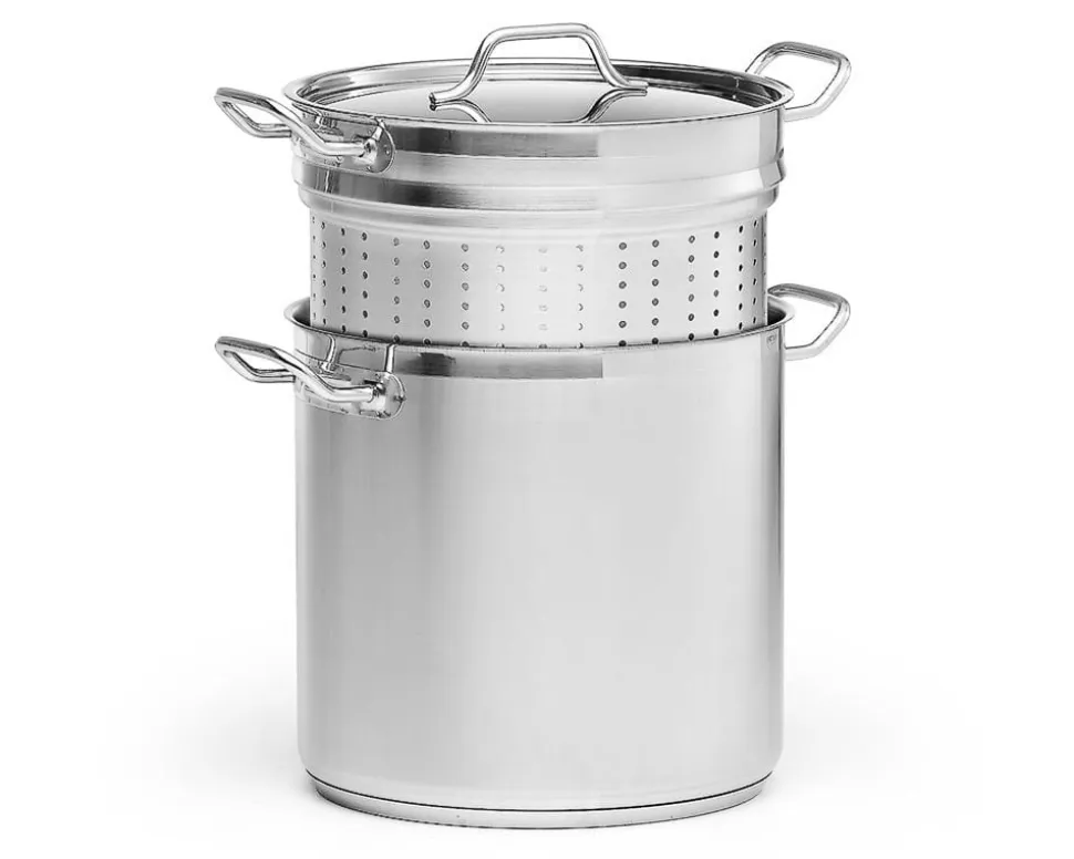 Pastakittel, med insats och lock - Patina