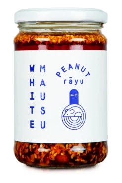 Peanut Rãyu, Krispig chiliolja med jordnötter & sesam, 240 g - White Mausu