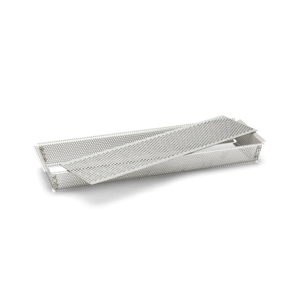Perforerad avlång bakform, 35 x 10,5cm - De Buyer
