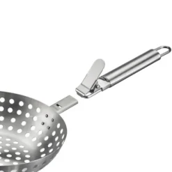 Perforerad grillkorg i rostfritt stål med avtagbart handtag, 28 cm - Westmark