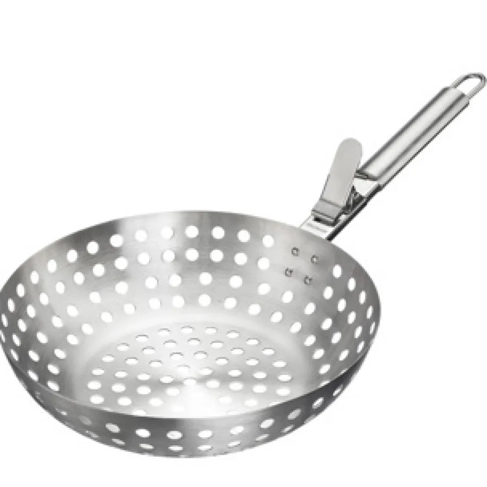 Perforerad grillkorg i rostfritt stål med avtagbart handtag, 28 cm - Westmark