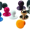 Plastknappar för kockrock, guldfärgade, 10-pack - Segers