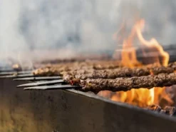 Platta grillspett för kebab/adana, 60x2 cm