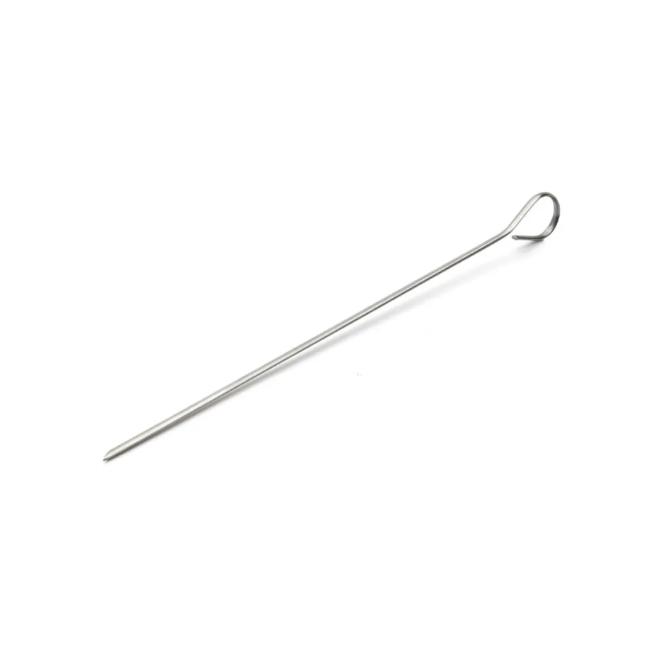Platta grillspett i rostfritt stål, 10-pack - De Buyer