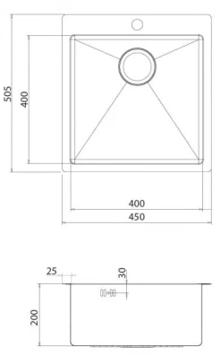 Rostfri diskho 450 x 505 mm