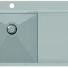 Rostfri diskho 780 x 500 mm med avställningsyta till höger