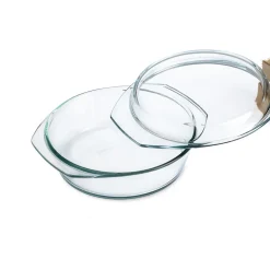 Rund Ugnsform i glas med lock, 23 cm - Simax