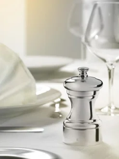 Saltkvarn, 10 cm, Mignonnette, Silverpläterad - Peugeot