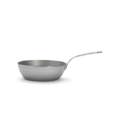 Sauteuse i kolstål med handtag i rostfritt stål, 28cm, Mineral B Pro - De Buyer
