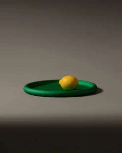 Serveringsfat i anodiserad aluminium, Discolo - Alessi - Grön