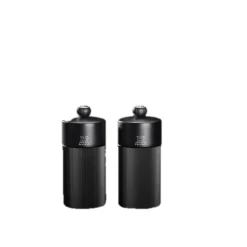 Set med Salt- och Pepparkvarn, 12 cm, Night Chic, Mattsvart - Peugeot