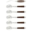 Sex dessertskedar, Handtag av Tuja, blank, Tradition - Forge de Laguiole